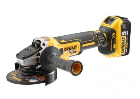 DEWALT Szlifierka kątowa 18V 125mm 2x5,0Ah XR LI-ION bezszczotkowa DCG405P2 DEWALT Szlifierka kątowa 18V 125mm 2x5,0Ah XR LI-ION bezszczotkowa DCG405P2