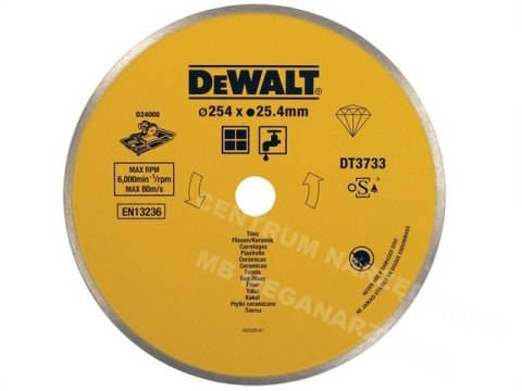 DEWALT TARCZA DIAMENTOWA PEŁNA 250x1,6x25,4mm DEWALT DEWALT TARCZA DIAMENTOWA PEŁNA 250x1,6x25,4mm DEWALT