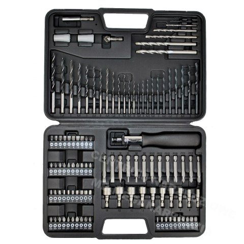 DEWALT Zestaw akcesoriów: wiertła do drewna, murarskie, bity, uchwyty 109 elementów DT0109 DEWALT Zestaw akcesoriów: wiertła do drewna, murarskie, bity, uchwyty 109 elementów DT0109