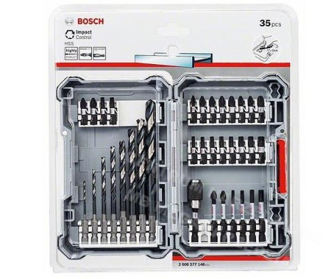 BOSCHZESTAW WIERTŁA + KOŃCÓWKI 35elem. BOSCHZESTAW WIERTŁA + KOŃCÓWKI 35elem.