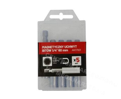 AWTOOLS UCHWYT MAGNETYCZNY DO KOŃCÓWEK 1/4" /5szt. 