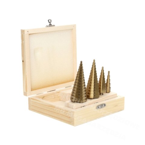 AWTOOLS WIERTŁO STOPNIOWE HSS-TIN / KPL.4szt. AWTOOLS WIERTŁO STOPNIOWE HSS-TIN / KPL.4szt.
