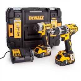 DEWALT 18V Combo Set (DCD796 Drill + DCF887 Impact Driver) 2x 5.0Ah DS150 Accumulator DCK266P2T