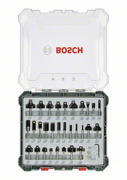 BOSCH Zestaw frezów 30szt. uchwyt 8mm BOSCH Zestaw frezów 30szt. uchwyt 8mm