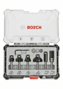 BOSCH ZESTAW FREZÓW 6szt. UCHWYT 8mm TRIM & EDGING BOSCH