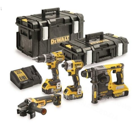 DEWALT Zestaw narzędzi COMBO 18V (DCG405+DCH273+DCD796+DCF887) 3x5,0Ah 2xTSTAK DCK422P3 DEWALT Zestaw narzędzi COMBO 18V (DCG405+DCH273+DCD796+DCF887) 3x5,0Ah 2xTSTAK DCK422P3