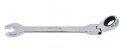 AWTOOLS Klucz płasko-oczkowy z grzechotką przegubowy 17mm