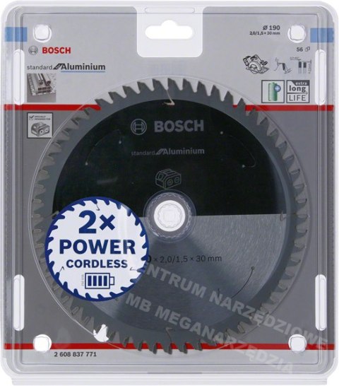 BOSCH PIŁA STANDARD.ALU 190x30x56z ACCU BOSCH BOSCH PIŁA STANDARD.ALU 190x30x56z ACCU BOSCH