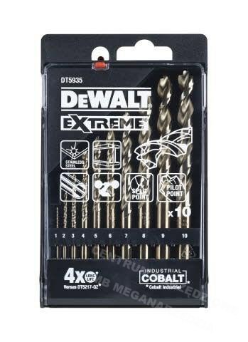 DEWALT ZESTAW WIERTEŁ DO METALU 10szt. DEWALT ZESTAW WIERTEŁ DO METALU 10szt.