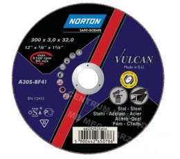 NORTON TARCZA VULCAN DO METALU 300 x 3.0 x 32 mm-T41 A30S... NORTON
