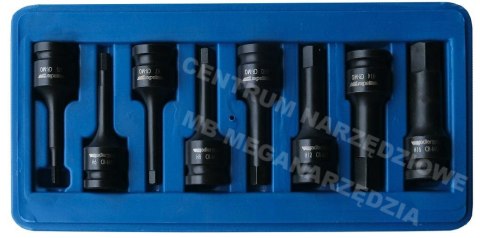ADLER KLUCZ HEX NASADKI UDAROWE 8 elementów 1/2" ADLER KLUCZ HEX NASADKI UDAROWE 8 elementów 1/2"