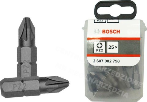BOSCH KOŃCÓWKA WKRĘCAJĄCA EXH PZ2 x 25mm 25szt. BOSCH BOSCH KOŃCÓWKA WKRĘCAJĄCA EXH PZ2 x 25mm 25szt. BOSCH