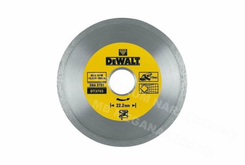 DEWALT TARCZA DIAM.PEŁ. 115x1,6x5x22,2mm DEWALT DEWALT TARCZA DIAM.PEŁ. 115x1,6x5x22,2mm DEWALT