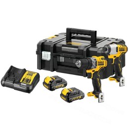 DEWALT ZESTAW COMBO 12,0V DCK2110C2T (DCD701+DCF801) 2x1,3Ah TSTAK II DEWALT