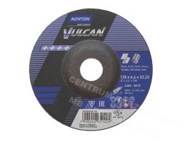 NORTON TARCZA VULCAN DO METALU 125mm x 6.4mm x 22.2mm -T27 A30S NORTON