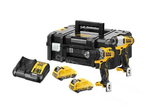 DEWALT ZESTAW COMBO 12V DCK2110L2T (DCD701+DCF801) 2x3,0Ah TSTAK II DCK2110L2T DEWALT DEWALT ZESTAW COMBO 12V DCK2110L2T (DCD701+DCF801) 2x3,0Ah TSTAK II DCK2110L2T DEWALT