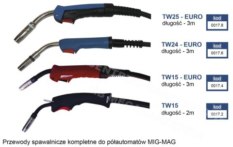 ADLER PRZEWÓD SPAWALNICZY DO PÓŁAUTOMATU 300A 3M ADLER PRZEWÓD SPAWALNICZY DO PÓŁAUTOMATU 300A 3M