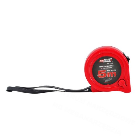 AWTOOLS MIARA ZWIJANA ABS 7,5m x 25mm AWTOOLS MIARA ZWIJANA ABS 7,5m x 25mm