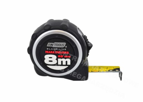 AWTOOLS MIARA ZWIJANA ABS TPR 8m/ 25mm AWTOOLS MIARA ZWIJANA ABS TPR 8m/ 25mm