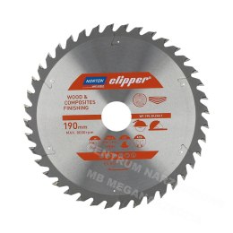 NORTON PIŁA TARCZOWA 190mm x 30mm x 40z DREWNO I KOMPOZYTY ATB (2,8 / 1,8)