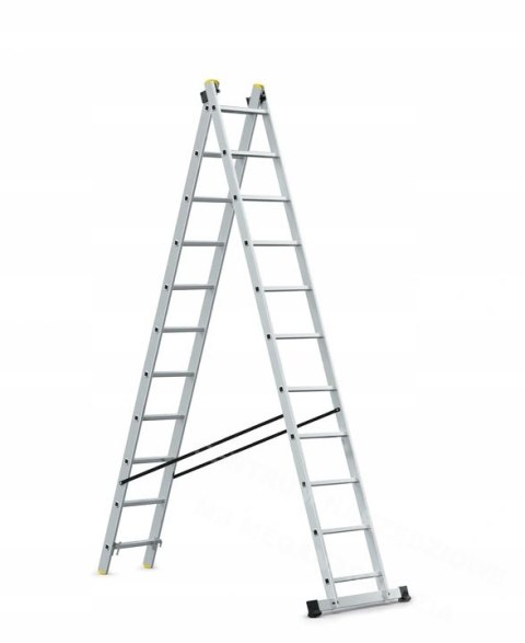 AWTOOLS DRABINA ALUMINIOWA 2x11 150KG WIELOFUNKCYJNA 2-CZĘŚCIOWA AWTOOLS DRABINA ALUMINIOWA 2x11 150KG WIELOFUNKCYJNA 2-CZĘŚCIOWA