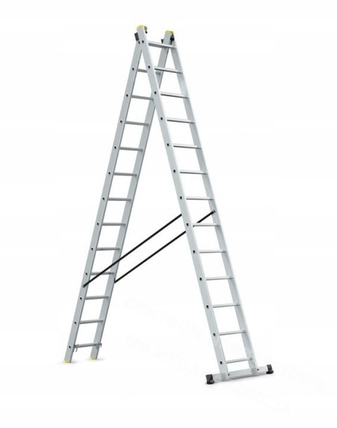 AWTOOLS DRABINA ALUMINIOWA 2x13 150KG WIELOFUNKCYJNA 2-CZĘŚCIOWA AWTOOLS DRABINA ALUMINIOWA 2x13 150KG WIELOFUNKCYJNA 2-CZĘŚCIOWA