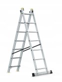 AWTOOLS DRABINA ALUMINIOWA 2x7 150KG WIELOFUNKCYJNA 2-CZĘŚCIOWA