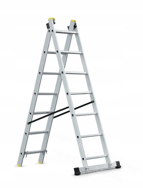 AWTOOLS DRABINA ALUMINIOWA 2x7 150KG WIELOFUNKCYJNA 2-CZĘŚCIOWA AWTOOLS DRABINA ALUMINIOWA 2x7 150KG WIELOFUNKCYJNA 2-CZĘŚCIOWA