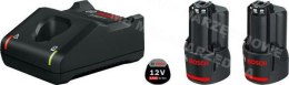BOSCH AKUMULATOR 12V 3,0Ah x2 +ŁADOW. GAL 12V-40
