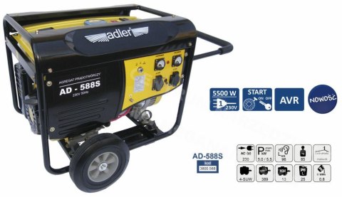 ADLER GENERATOR PRĄDOTWÓRCZY 5,5 KW / AD-588S