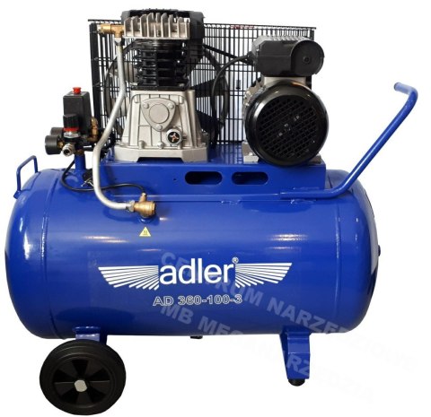 ADLER Sprężarka 100l AD360-100-3 230V Kompresor ADLER Sprężarka 100l AD360-100-3 230V Kompresor