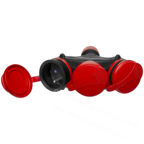 AWTOOLS GNIAZDO EXTREME POTRÓJNE Z KLAPKAMI IP54 16A AWTOOLS GNIAZDO EXTREME POTRÓJNE Z KLAPKAMI IP54 16A