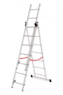 AWTOOLS Drabina aluminiowa BASIC 3x7 STOPNI 150KG