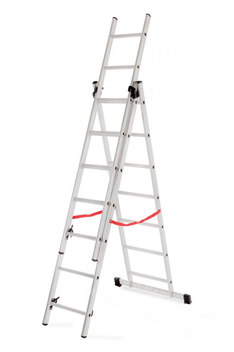 AWTOOLS Drabina aluminiowa BASIC 3x7 STOPNI 150KG AWTOOLS Drabina aluminiowa BASIC 3x7 STOPNI 150KG