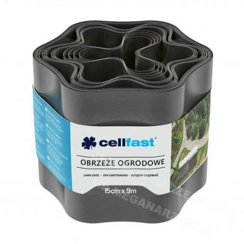 CELLFAST Obrzeże ogrodowe grafit 15 cm x 9m CELLFAST Obrzeże ogrodowe grafit 15 cm x 9m