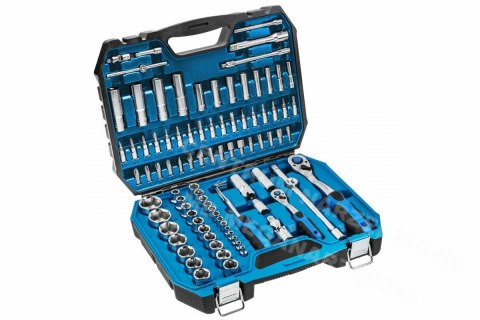 HOGERT Zestaw kluczy 2 grzechotki 1/4" i 1/2" + nasadki 95 elementów HOGERT Zestaw kluczy 2 grzechotki 1/4" i 1/2" + nasadki 95 elementów
