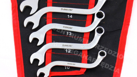 KLUCZE PŁASKO OCZKOWE WYGIETE TYP S 6SZT 10-19mm KLUCZE PŁASKO OCZKOWE WYGIETE TYP S 6SZT 10-19mm