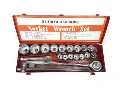 M58250 KLUCZE 3/4" 21PCS 19-50mm 12-KĄT KASETA M58250 KLUCZE 3/4" 21PCS 19-50mm 12-KĄT KASETA