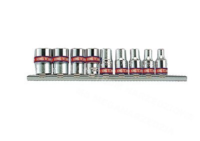 KING TONY KOMPLET NASADEK IMBUSOWYCH 1/4" 9cz. 5/32"-1/2" CHROM KING TONY KOMPLET NASADEK IMBUSOWYCH 1/4" 9cz. 5/32"-1/2" CHROM
