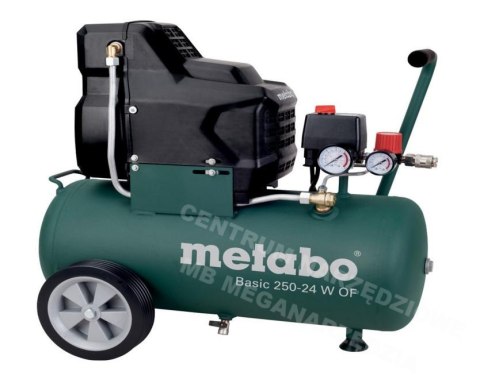 METABO SPRĘŻARKA BEZOLEJOWA 230V 24L BASIC 250-24 W OF