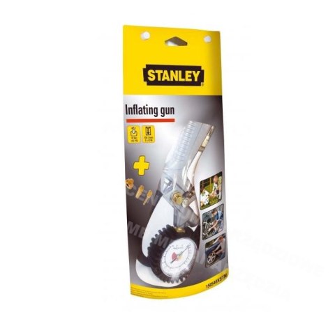 STANLEY PISTOLET DO POMPOWANIA Z MANOMETREM + 3 DYSZE STANLEY PISTOLET DO POMPOWANIA Z MANOMETREM + 3 DYSZE