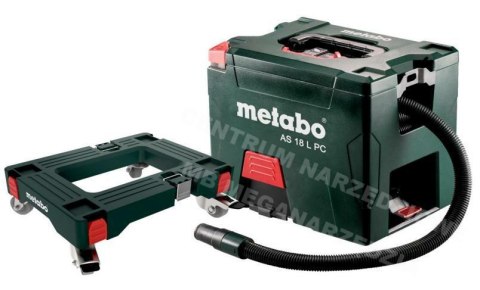 METABO ODKURZACZ 18V WALIZKOWY AS 18 L PC CARRCASS +PODSTAWA NA KÓŁKACH