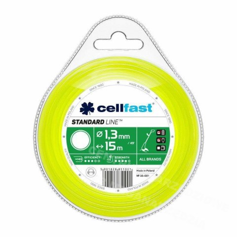 CELLFAST Żyłka tnąca okrągła 1,6mm x 15m CELLFAST Żyłka tnąca okrągła 1,6mm x 15m