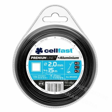 CELLFAST Żyłka tnąca 2,4*70m KW. PREMIUM CELLFAST Żyłka tnąca 2,4*70m KW. PREMIUM