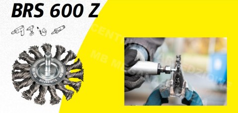 KLINGSPOR Szczotka tarczowa 75mm trzpień BRS600Z drut skręcany nierdzewny KLINGSPOR Szczotka tarczowa 75mm trzpień BRS600Z drut skręcany nierdzewny