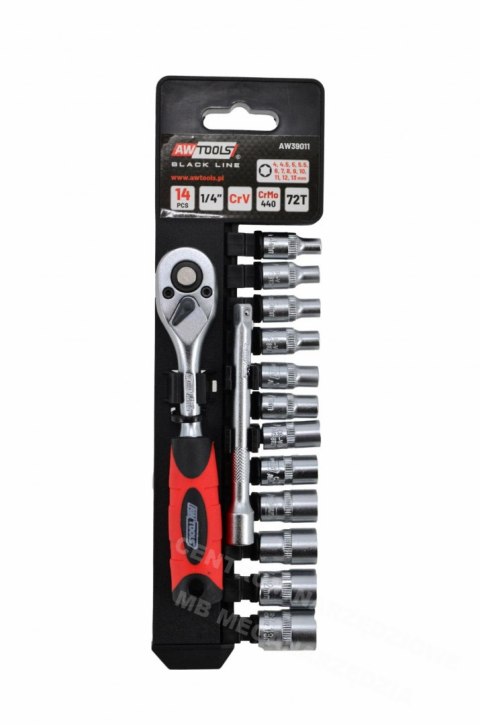 AWTOOLS ZESTAW KLUCZY 1/4" 12el AWTOOLS ZESTAW KLUCZY 1/4" 12el