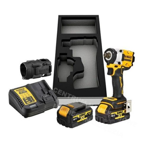 DEWALT.KLUCZ UDAROWY 1/2" 18V 406Nm 2x5,0Ah TSTAK PIERŚCIEŃ DCF921P2T