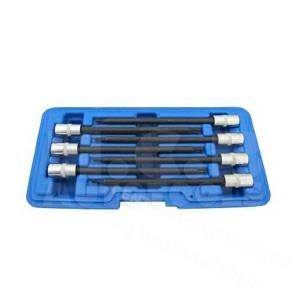 KING TONY Komplet nasadek TORX 1/4" extra długie z kulką 7 elementów KING TONY Komplet nasadek TORX 1/4" extra długie z kulką 7 elementów