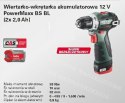 METABO Wiertarko-wkrętarka 12V 38Nm 2x2,0Ah BS BL 12