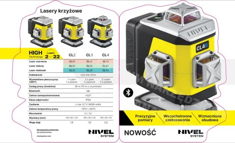 NIVEL SYSTEM LASER KRZYŻOWY CL3R NIVEL SYSTEM LASER KRZYŻOWY CL3R